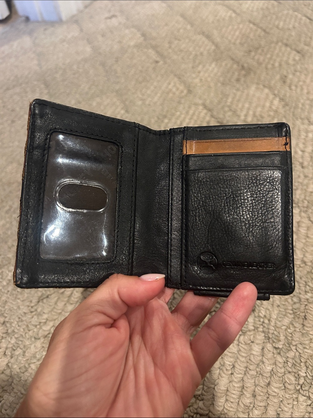 Hooey Tan, Black & Cream Aztec Leather Card Holder - Picture 6 of 10